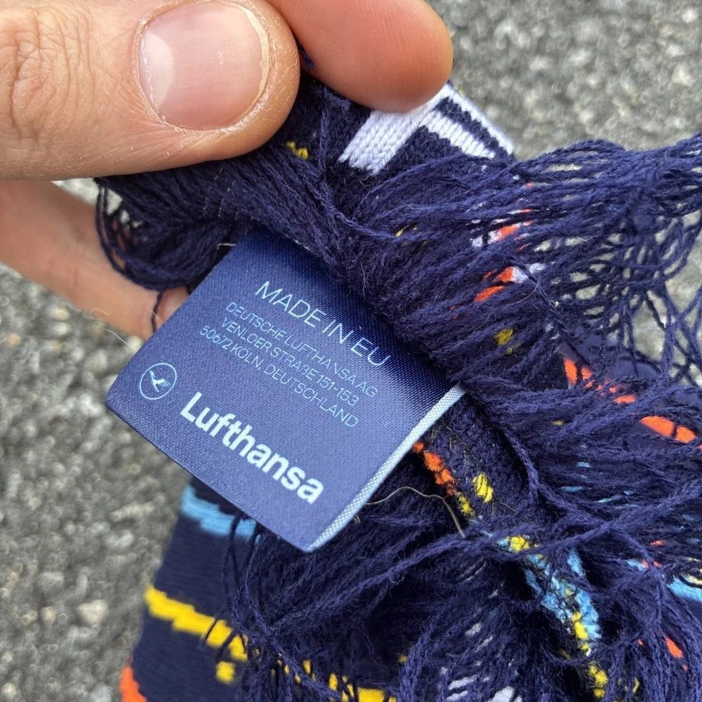 Vintage Lufthansa Yes to Europe Official Scarf Adult